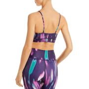 Aqua Women’s V-Neck Sports Bra Purple B4HP