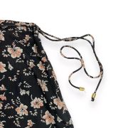 Free People Women’s Black Floral Maxi Side Slit Skirt Size 6 Summer B4HP NO TAGS