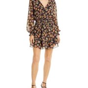 Aqua Women’s Chantal Floral Print Dress Multi Color S B4HP $88