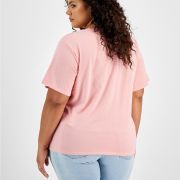 BAN.DO Women’s Trendy Plus Size I Did My Best Graphic Cameo Pink T-Shirt 2X B4HP