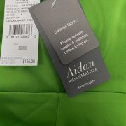 Aidan Mattox Women’s Green Draped Velvet V-Neck Mini Dress Size 8 $195 B4HP