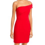 Aqua Women’s One Shoulder Scuba Crêpe Dress B4HP $228