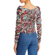 WAYF Women’s Floral Cropped Bustier Top Multi color B4HP $99