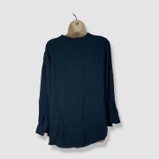 Eileen Fisher Women’s Silk V-Neck Blouse Blue XS B4HP NO TAGS $278