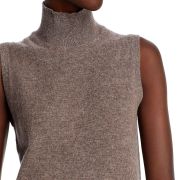 C by Bloomingdale’s Women’s Sleeveless Cashmere Sweater Heather Rye M B4HP $158