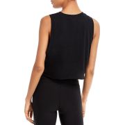 Aqua Women’s Cropped Tank Top Black B4HP