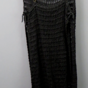 Flook the Label Women’s Crochet Tunic Swim Cover-Up Black S B4HP $189