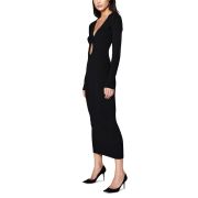 Bardot Women’s Rosario Rib-Knit Dress Black L B4HP $129