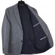 TOMMY HILFIGER Men’s Modern-Fit Check Sport Coat Blue/Brown $295 B4HP