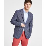 TOMMY HILFIGER Men's Modern-Fit Check Sport Coat Blue/Brown $295 B4HP