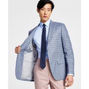 LAUREN RALPH LAUREN Mens Classic-Fit UltraFlex Linen Micro-Check Sport Coat B4HP