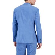 HUGO BOSS Men’s Modern-Fit Light Blue Superflex Suit Jacket Blue 40S B4HP