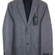 TOMMY HILFIGER Men’s Modern-Fit Check Sport Coat Blue/Brown $295 B4HP