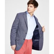 TOMMY HILFIGER Men’s Modern-Fit Check Sport Coat Blue/Brown $295 B4HP