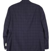 Michael Kors Men’s Modern Fit Wool-Blend Plaid Suit Jacket Blue 50R B4HP $450