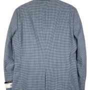 LAUREN RALPH LAUREN Men’s Classic-Fit UltraFlex Stretch Grey Blue Check Coat