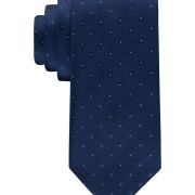 Calvin Klein Men’s Tonal Square Solid Tie Blue OS B4HP