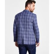 LAUREN RALPH LAUREN Men’s Classic-Fit UltraFlex Stretch Blue Plaid Sport Coat