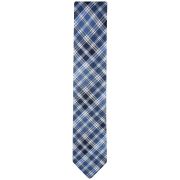 Tommy Hilfiger Men’s Ocean Plaid Tie Blue OS B4HP