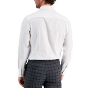 Club Room Men’s Slim Fit 4-Way Stretch Solid Dress Shirt White XL 17-17.5 B4HP