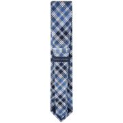 Tommy Hilfiger Men’s Ocean Plaid Tie Blue OS B4HP