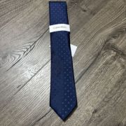 Calvin Klein Men’s Tonal Square Solid Tie Blue OS B4HP