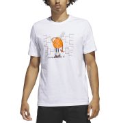 Adidas Men’s Lil’ Stripe Classic-Fit Basketball Graphic T-Shirt White 2XL B4HP