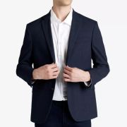 Kenneth Cole Reaction Men’s Slim-Fit Solid Sport Coats Navy 48R B4HP $295