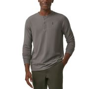 Bass Outdoor Men’s Camden Waffle-Knit Long-Sleeve Henley B4HP