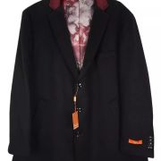 Tallia Mens Wool Blend Overcoats with Contrast Velvet Top Collar Large $495 B4HP