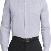 Calvin Klein Men’s Regular Fit Stretch Dress Shirt Amethyst 15.5 32/33 B4HP