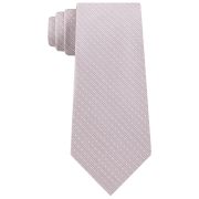 Calvin Klein Men’s Slim Textured Dobby Dot Tie Beige OS B4HP