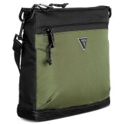 Guess Men’s Certosa Tech Medium Crossbody Bag Green OS B4HP