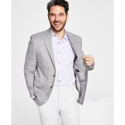 LAUREN RALPH LAUREN Men’s Classic-Fit UltraFlex Stretch Grey Plaid Sport Coat