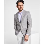 LAUREN RALPH LAUREN Men’s Classic-Fit UltraFlex Stretch Grey Plaid Sport Coat