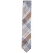 Calvin Klein Men’s Bold Block Check Tie Beige OS B4HP