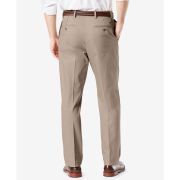 Dockers Men’s Signature Lux Cotton Classic Fit Pleated Pants Beige 34×30 B4HP