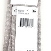 Calvin Klein Men’s Slim Textured Dobby Dot Tie Beige OS B4HP