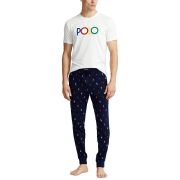 Polo Ralph Lauren Men’s Printed Sleep Joggers Cruise Navy L B4HP