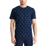 Polo Ralph Lauren Men's Allover Pony Sleep Shirt Navy B4HP