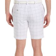 PGA Tour Men’s Moisture-Wicking Dyed Check 9″ Golf Shorts White Size 42 B4HP