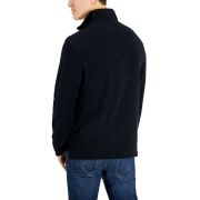 Club Room Men’s Solid Classic-Fit French Rib Quarter-Zip Sweater Black M B4HP