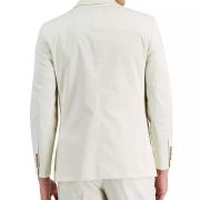 Nautica Men’s Modern-Fit Stretch Cotton Solid Suit Off White 38S W32 $395 B4HP