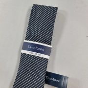 Club Room Men’s Classic Grid Tie Black OS B4HP