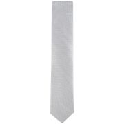 Calvin Klein Men’s Textured Micro-Dot Neat Tie Silver OS B4HP