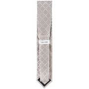 Calvin Klein Men’s Herringbone Grid Tie Beige OS B4HP