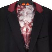 Tallia Mens Wool Blend Overcoats with Contrast Velvet Top Collar Large $495 B4HP