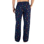 Club Room Men’s Holiday Lights Fleece Pajama Pants Blue 2XL B4HP