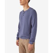 Lucky Brand Men’s Long Sleeves Cloud Soft Sweater Night Shadow Blue L B4HP