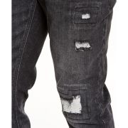 Sun + Stone Men’s Slim-Fit Distressed Jeans Grey B4HP